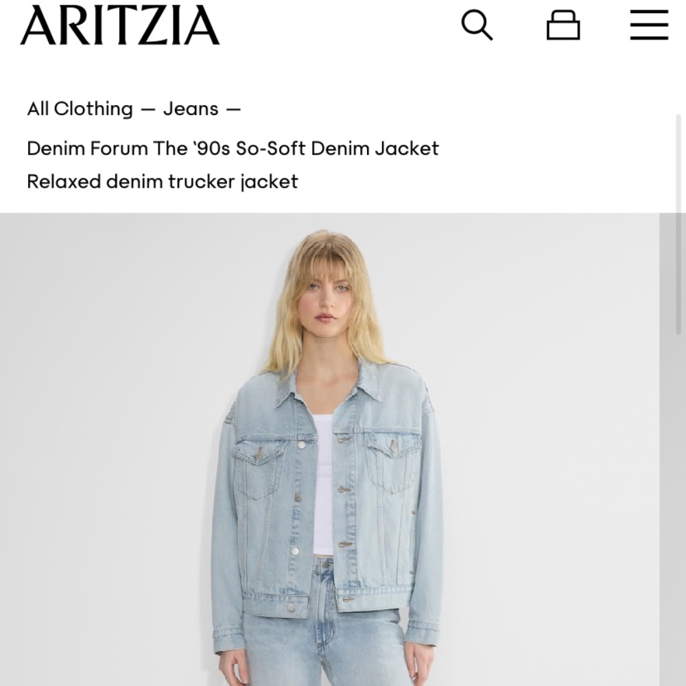 Aritzia Denim Forum The ‘90s So-Soft Denim Jacket